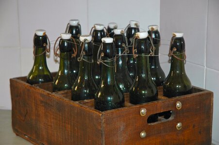 Alcohol beverage gray bottle