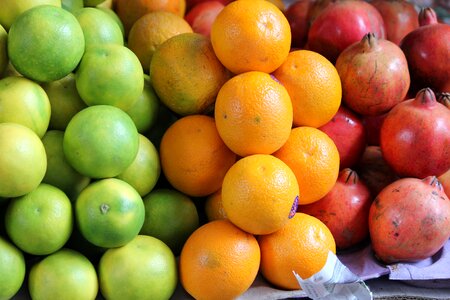 Exotic fruits colorful market