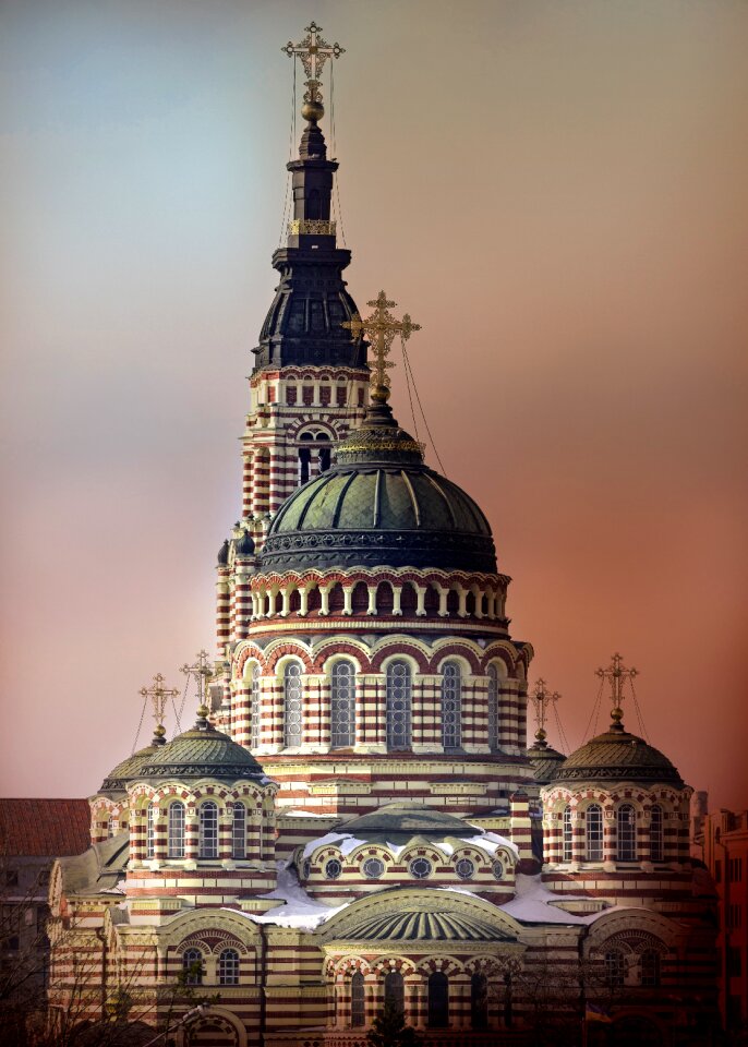 Cathedral dome of the cathedral cross