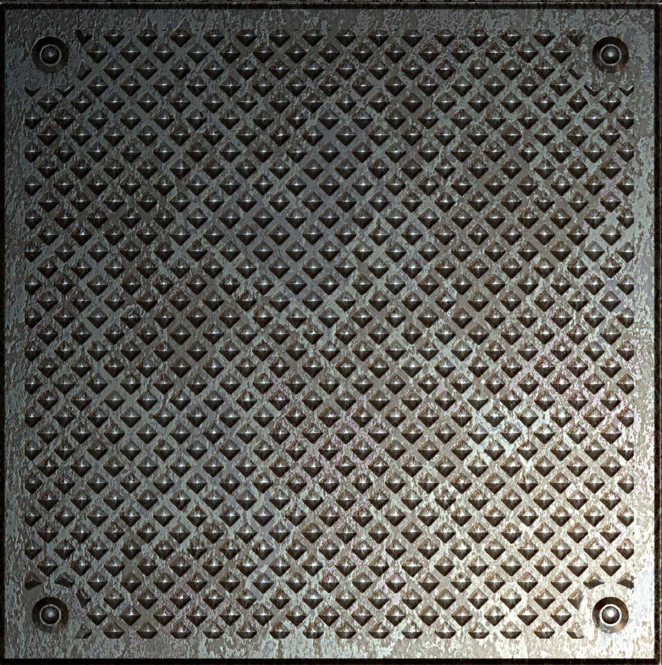 Texture metal tile