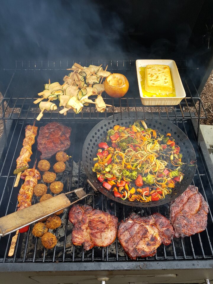 Grilled meats grilled eat