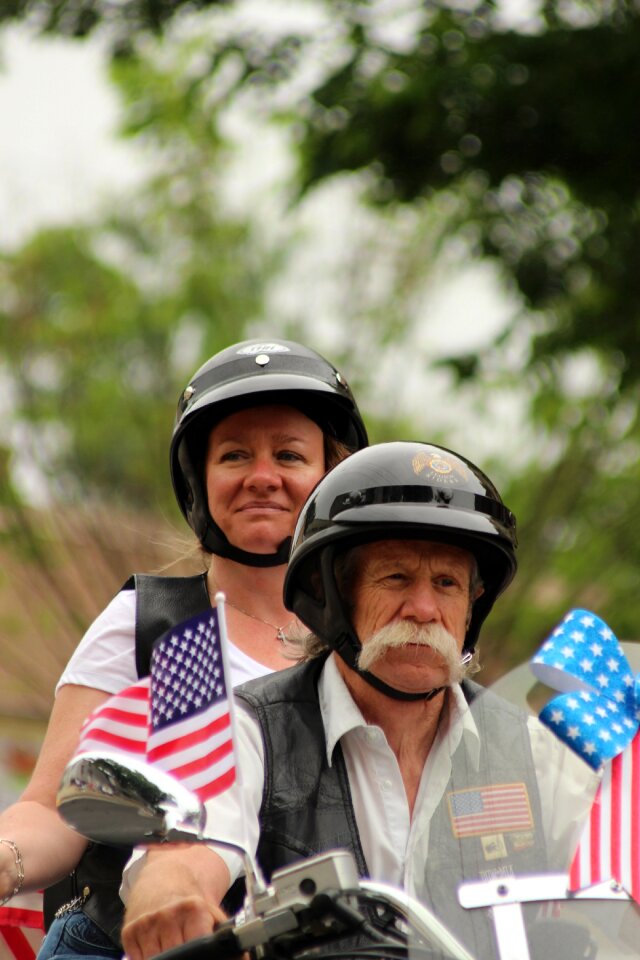 Man woman biker