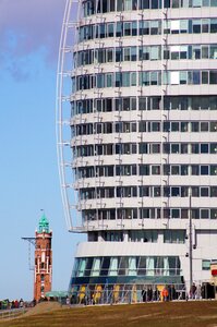 Port sea skyscraper