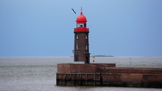 North sea sky blue