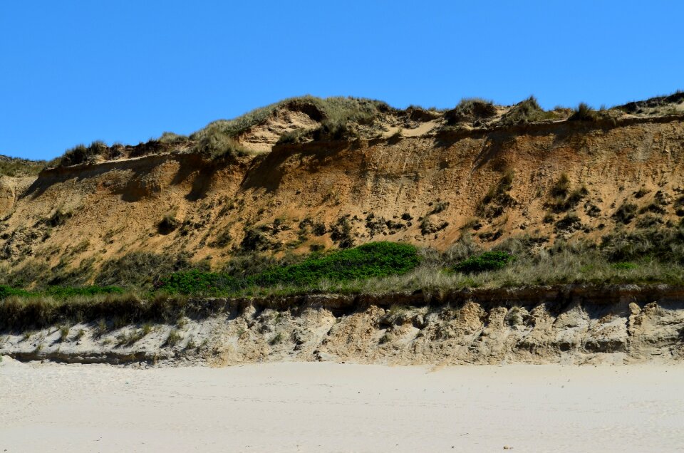 Red cliff demolition edge bank