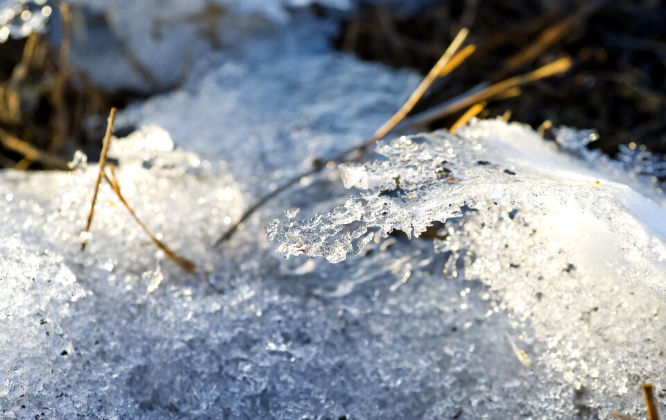 Ice snow landscape