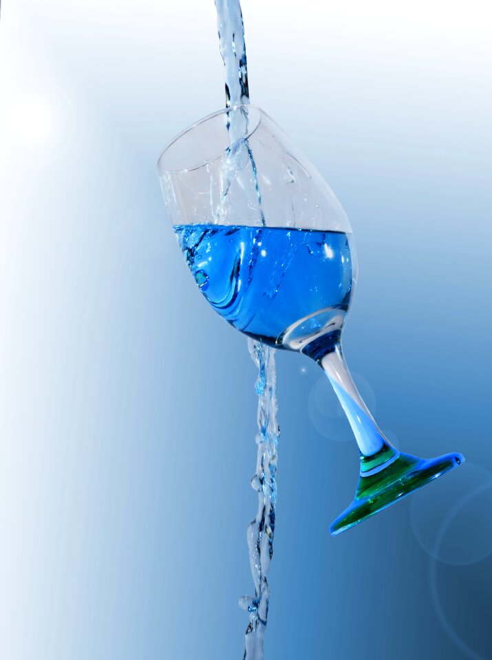 Drops water cocktail