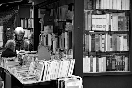 Shop bookstore owner bookshop photo