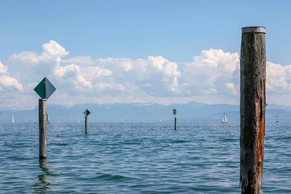 Alpine lake panorama