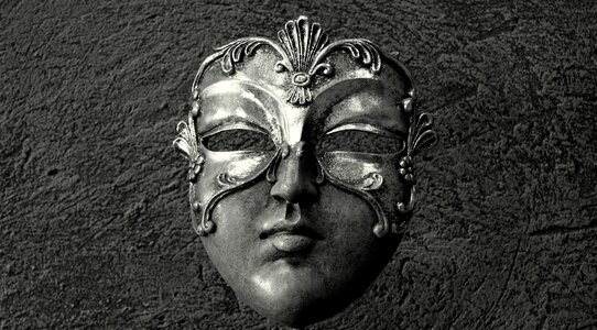 Mask venetian mystery decoration