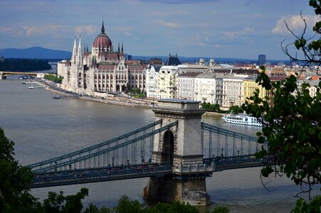 Parliament bridge danube photo