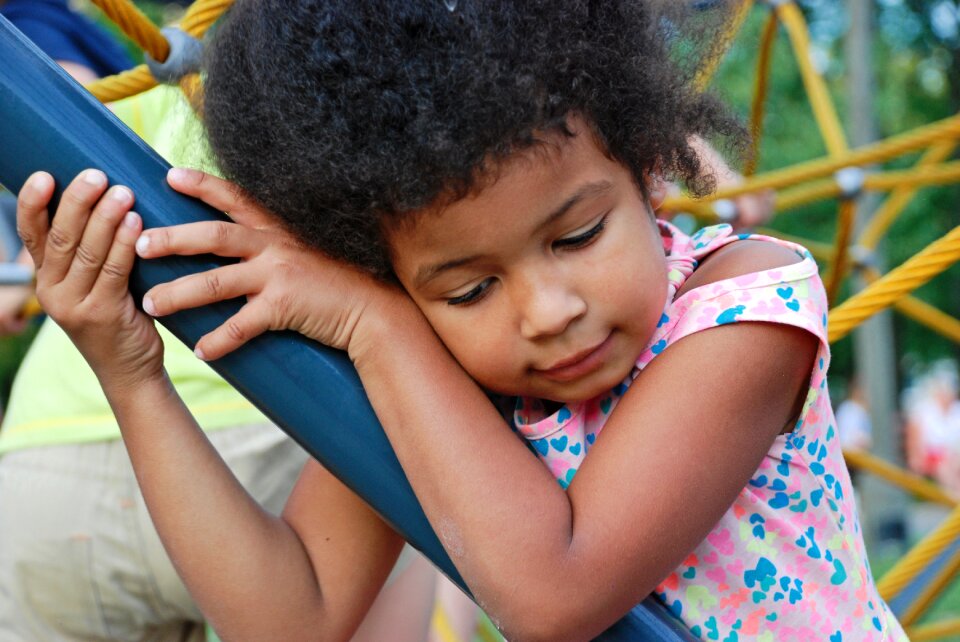 Black baby photographing children