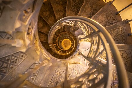 Staircase tower round photo