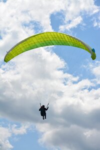 Free flight panoramic views paragliders photo