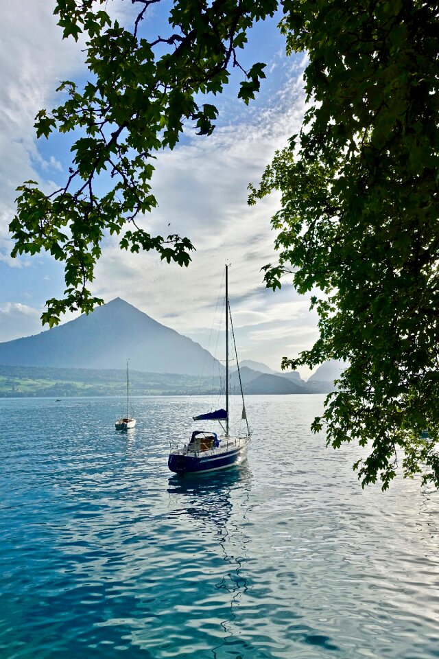 Tranquil sailing landscape