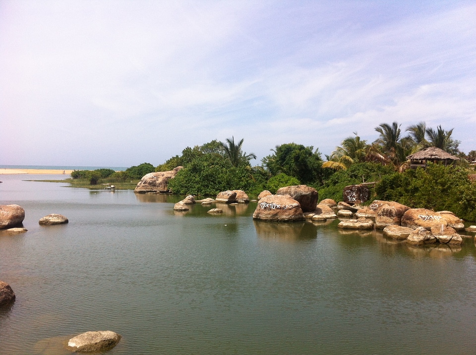 Calm rocks tranquil