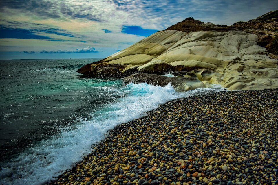 Rock white landscape