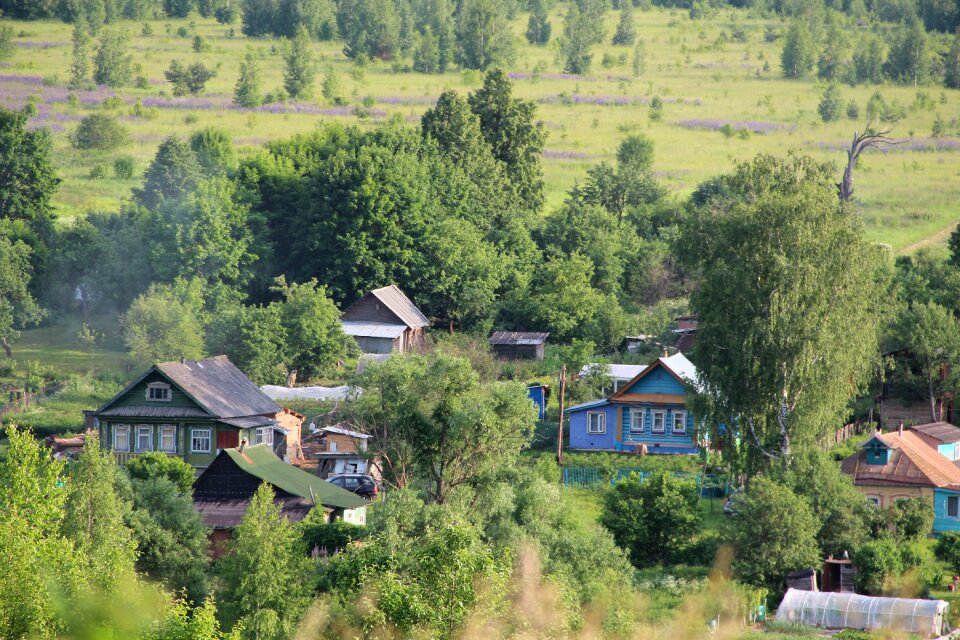 Countryside wooden house russia
