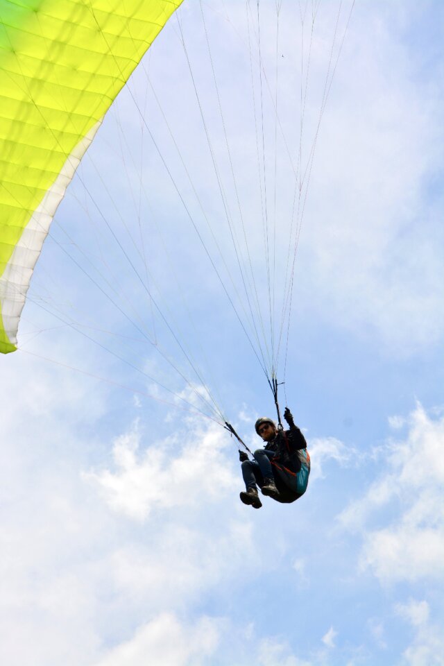 Paraglider leisure sports nature