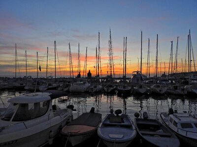 Dock boat sky photo