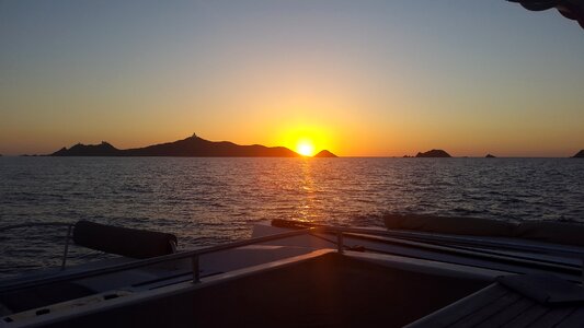 Sea corsican sunset