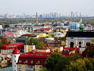 At home city panorama photo