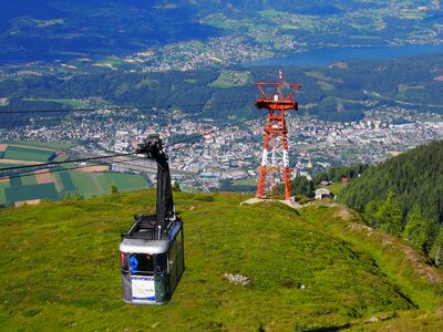 Mountains ski lift nature