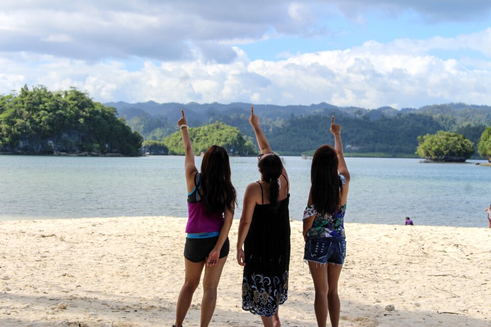 Young vacation friends