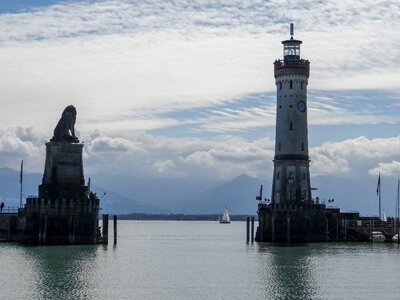 Lighthouse bavaria lake photo