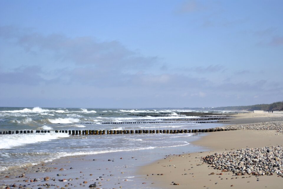 The coast blue the baltic sea