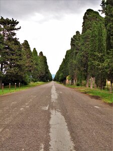 Mediterranean avenue clouds photo