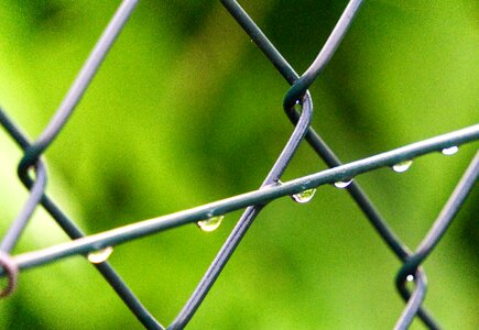 Close up macro wire mesh fence