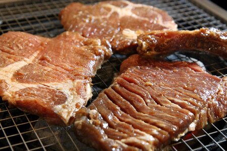 Grilled meat food photo