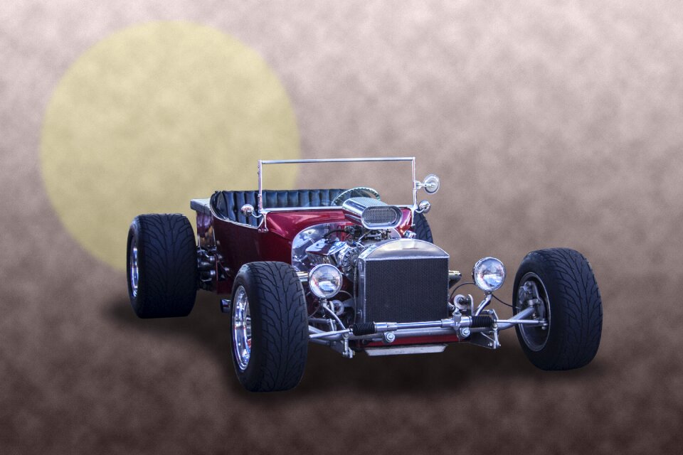 Rag top classic automobile