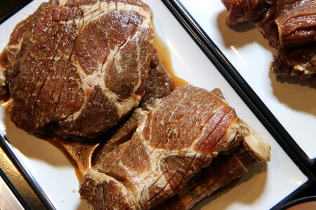 Grilled meat food photo