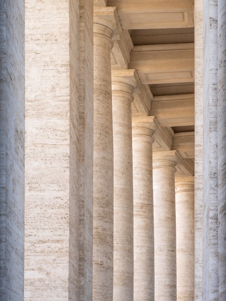 Capitals pillars vertical
