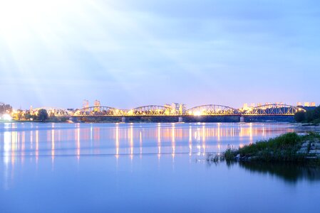 The wave is reflected river wisla photo