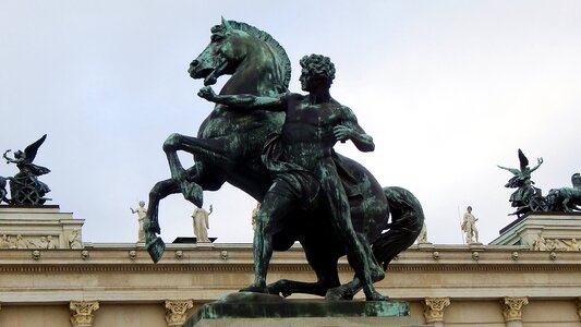 Statue of a man art monument photo