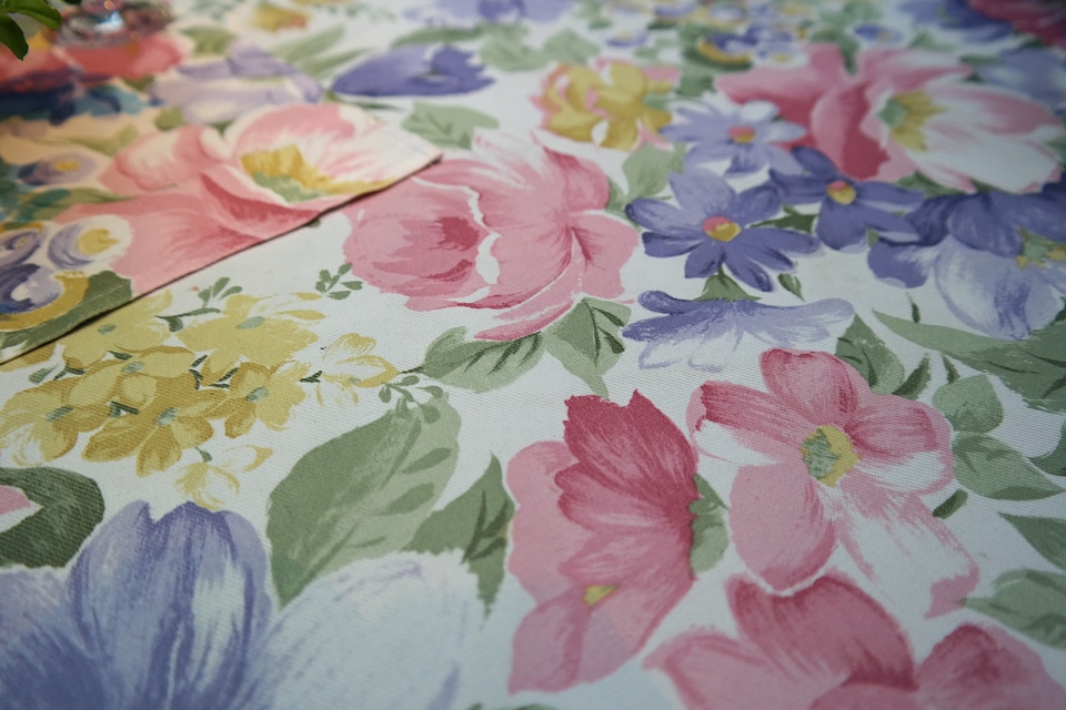 Floral design cloth blanket