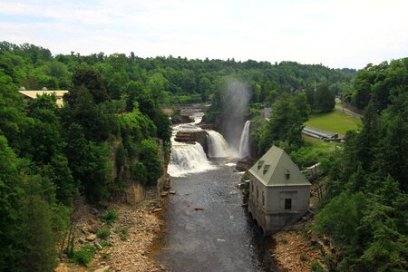 Nature cascade river
