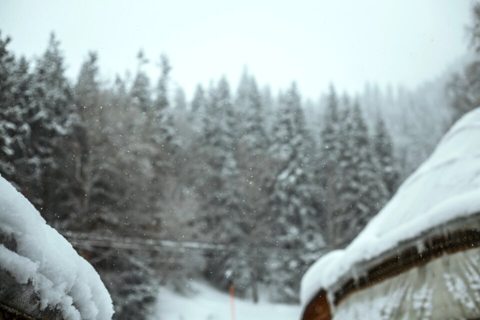 Kazakhstan mountains winter