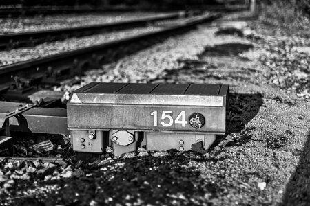Railway track transportation photo