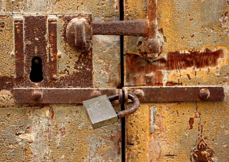 Padlock malta vintage photo