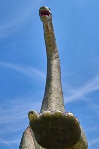 Prehistoric times reptile giant lizard photo