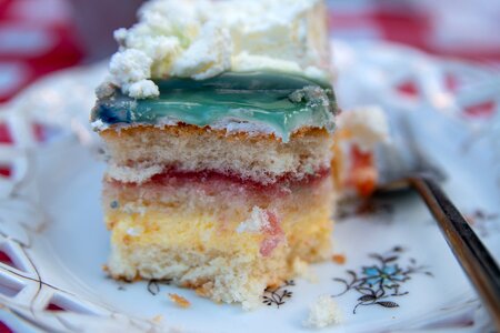 Pastries addressed piece of cake