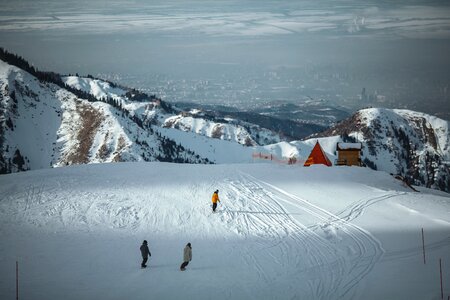Kazakhstan mountains winter photo