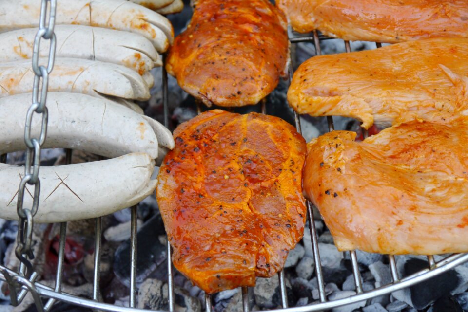 Grilling summer sausage