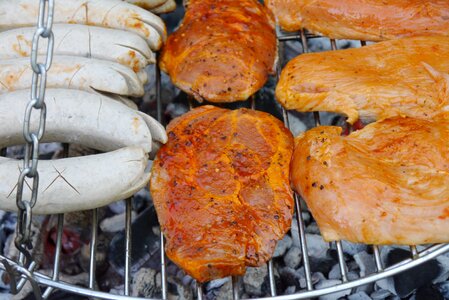 Grilling summer sausage photo