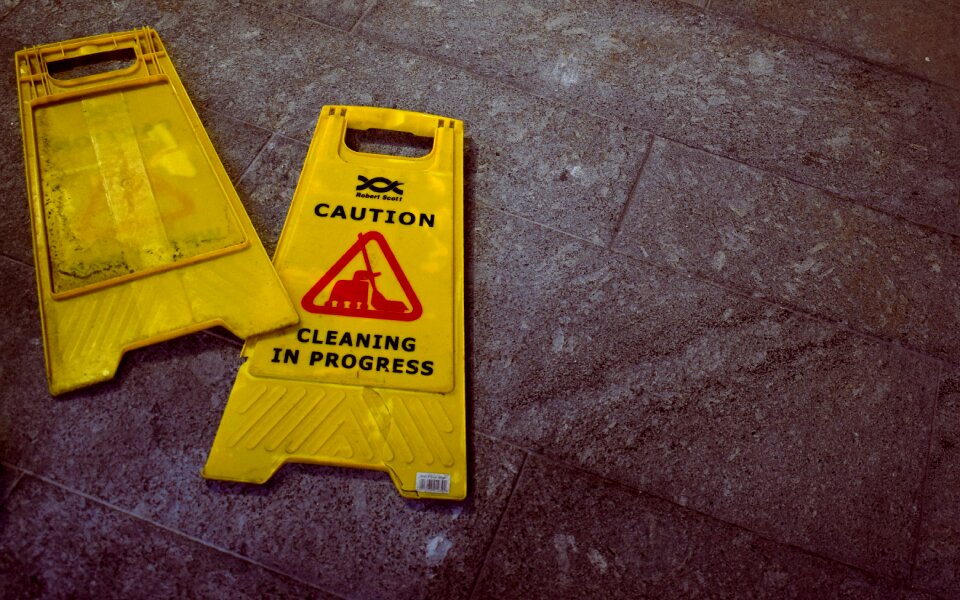 Safety cleaning accident