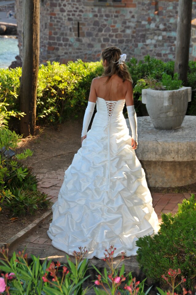 White dress woman female beauty